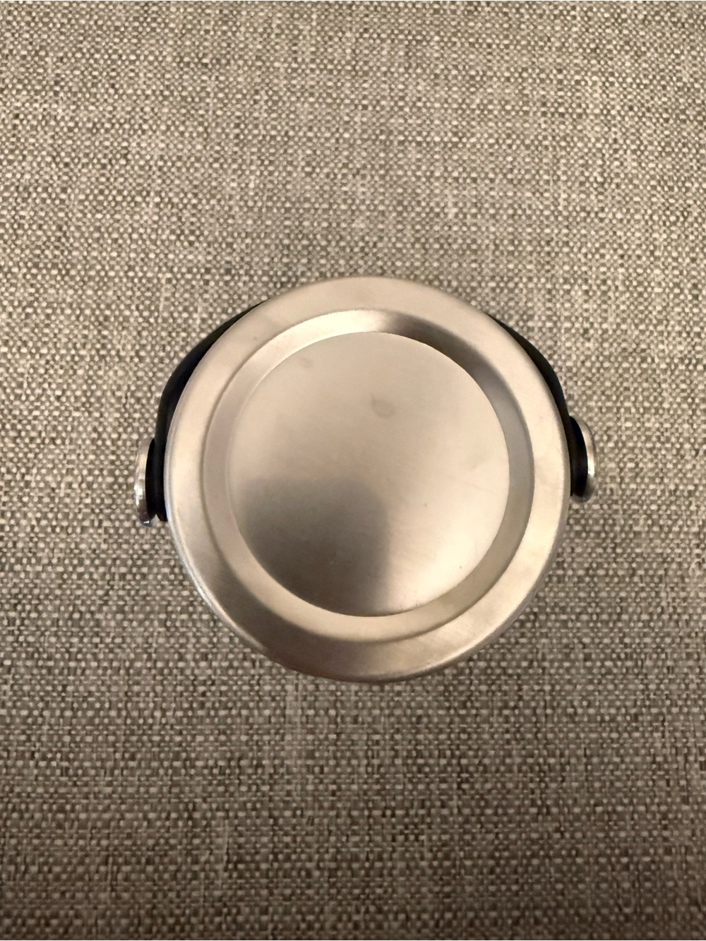 Titleist White Water Bottle with Black Logo and Stainless Cap - Picture 3 of 4